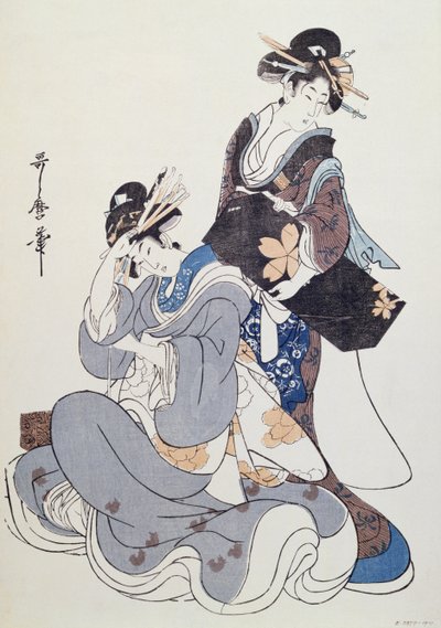 Two Female Figures by Kitagawa Utamaro